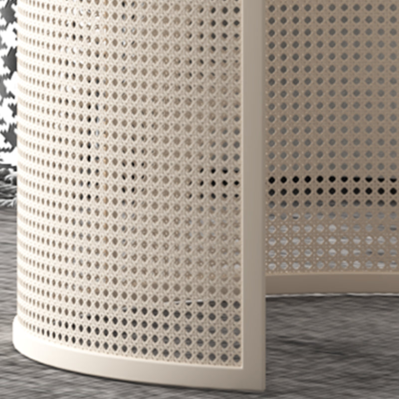 Modernismo Tavolo da cocktail in vetro e caffè in acciaio - 17,7 "/19.7" H