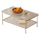 Four Legs Glass Coffee Table Shelf Included Geometric Single Cocktail Table Clearhalo 'Coffee & Accent Tables' 'Coffee Tables' 'coffee_tables' 'furn' 'furn_coffee_tables' 'Furniture' 'Living Room Furniture' 5288938