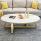 Modern Style Solid Slate Top White Gold/white/black Gold/grey Oval Coffee Table Gold White Gold Clearhalo 'Coffee & Accent Tables' 'Coffee Tables' 'coffee_tables' 'furn' 'furn_coffee_tables' 'Furniture' 'Living Room Furniture' 5288984