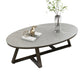 Modern Style Solid Slate Top White Gold/white/black Gold/grey Oval Coffee Table Clearhalo 'Coffee & Accent Tables' 'Coffee Tables' 'coffee_tables' 'furn' 'furn_coffee_tables' 'Furniture' 'Living Room Furniture' 5288992