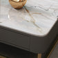 Modern Coffee Table Retangular Slate Cocktail Table with Drawers Clearhalo 'Coffee & Accent Tables' 'Coffee Tables' 'coffee_tables' 'furn' 'furn_coffee_tables' 'Furniture' 'Living Room Furniture' 5289022