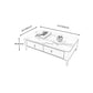 Modern Coffee Table Retangular Slate Cocktail Table with Drawers Clearhalo 'Coffee & Accent Tables' 'Coffee Tables' 'coffee_tables' 'furn' 'furn_coffee_tables' 'Furniture' 'Living Room Furniture' 5289026