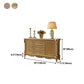 Sideboard glam sideboard in legno massiccio oro con 2 porte per soggiorno
