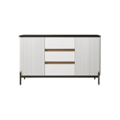 2-deurs glamours bijboarde stenen bovenboard met lade en voer voor de woonkamer