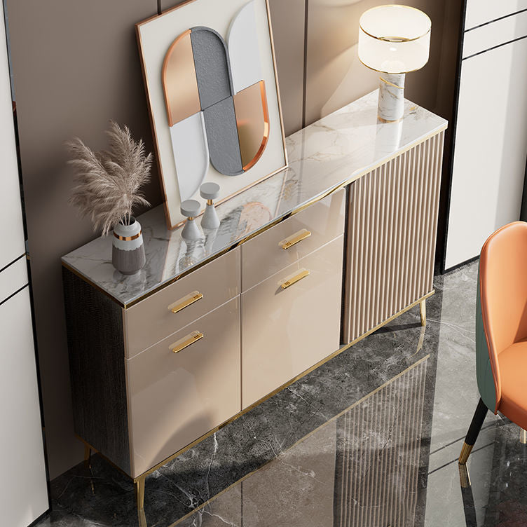 Aparador de piedra de piedra estantes ajustables de comedor de cocina