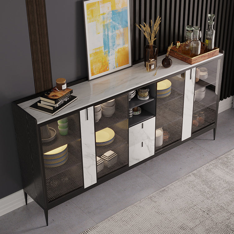 Modern Sideboard Table Stone Top Sideboard con puerta para el hogar