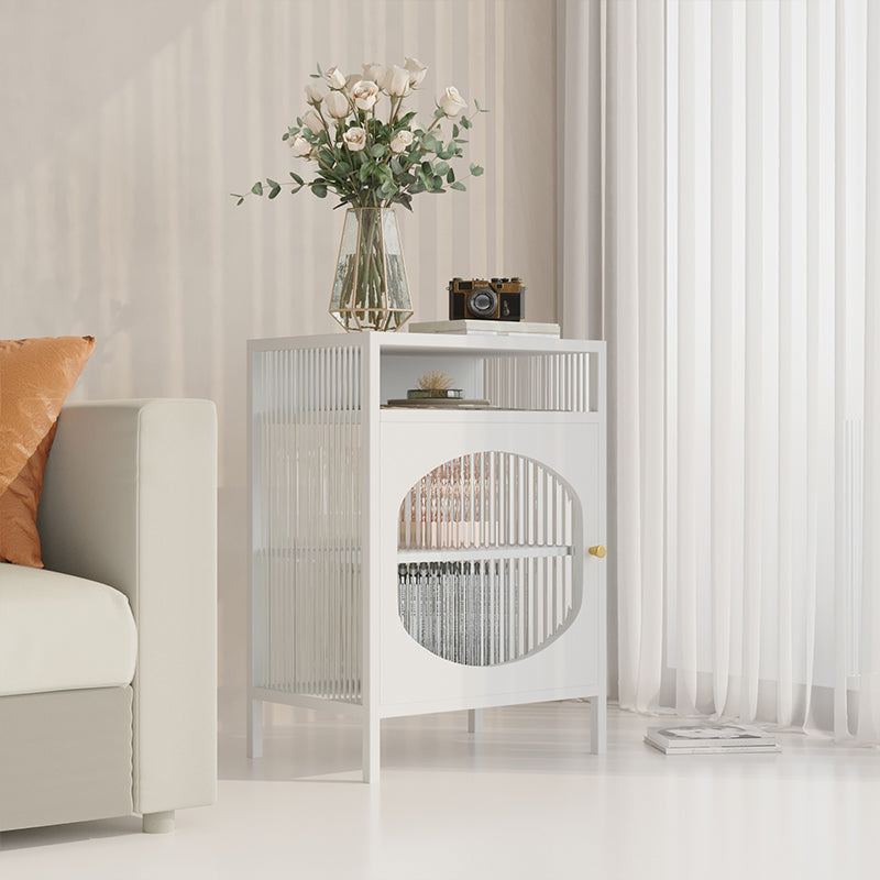 Sideboard di ferro della porta di vetro moderno server moderno con spazio per la sala da pranzo del soggiorno