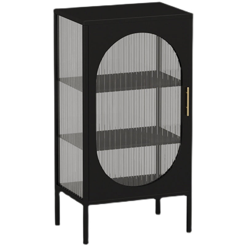 Sideboard di ferro della porta di vetro moderno server moderno con spazio per la sala da pranzo del soggiorno