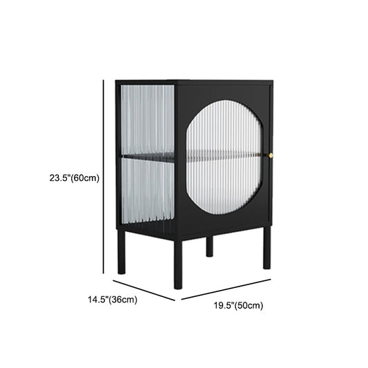 Sideboard di ferro della porta di vetro moderno server moderno con spazio per la sala da pranzo del soggiorno