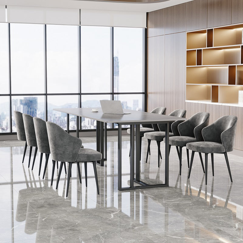 Rechteckiger Büroschreiber für industriellen Stil Sintered Stone Writes Desk