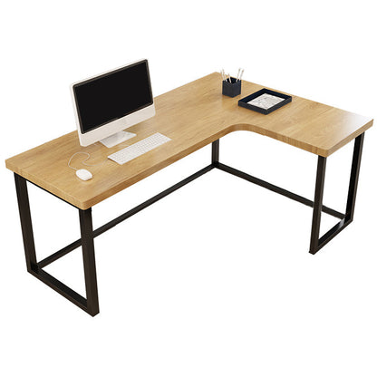 Scrivania per la scrittura a casa a L di scrittura industriale scrivania in legno massiccio senza armadietto