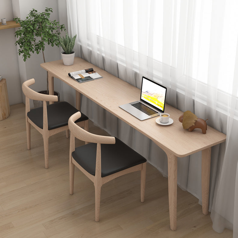 Contemporary Style Writing Desk Solid Wood Bedroom Dormitory Office Desk Clearhalo 'furn' 'furn_office_desk' 'Furniture' 'Office Desks' 'Office Furniture' 'office_desk' 5289427