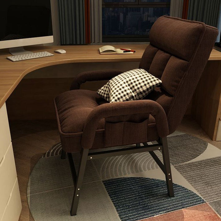 Modern Padded Arms Working Chair Adjustable Back Home Office Chair Clearhalo 'furn' 'furn_office_chair' 'Furniture' 'Office Chairs' 'Office Furniture' 'office_chair' 5289596