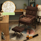 Modern Padded Arms Working Chair Adjustable Back Home Office Chair Coffee With Footrest Latex Clearhalo 'furn' 'furn_office_chair' 'Furniture' 'Office Chairs' 'Office Furniture' 'office_chair' 5289598