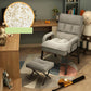 Modern Padded Arms Working Chair Adjustable Back Home Office Chair Grey With Footrest Latex Clearhalo 'furn' 'furn_office_chair' 'Furniture' 'Office Chairs' 'Office Furniture' 'office_chair' 5289604