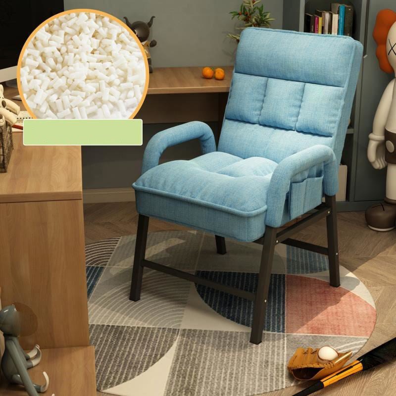 Modern Padded Arms Working Chair Adjustable Back Home Office Chair Blue Without Footrest Latex Clearhalo 'furn' 'furn_office_chair' 'Furniture' 'Office Chairs' 'Office Furniture' 'office_chair' 5289612