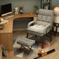 Modern Padded Arms Working Chair Adjustable Back Home Office Chair Grey With Footrest Sponge Clearhalo 'furn' 'furn_office_chair' 'Furniture' 'Office Chairs' 'Office Furniture' 'office_chair' 5289616