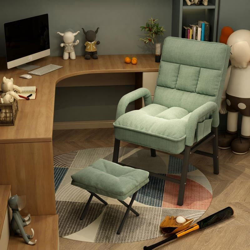 Modern Padded Arms Working Chair Adjustable Back Home Office Chair Green With Footrest Sponge Clearhalo 'furn' 'furn_office_chair' 'Furniture' 'Office Chairs' 'Office Furniture' 'office_chair' 5289621