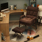 Modern Padded Arms Working Chair Adjustable Back Home Office Chair Coffee With Footrest Sponge Clearhalo 'furn' 'furn_office_chair' 'Furniture' 'Office Chairs' 'Office Furniture' 'office_chair' 5289623