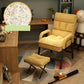 Modern Padded Arms Working Chair Adjustable Back Home Office Chair Yellow With Footrest Latex Clearhalo 'furn' 'furn_office_chair' 'Furniture' 'Office Chairs' 'Office Furniture' 'office_chair' 5289628