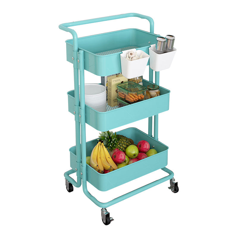 14.57"W Bookshelf Scandinavian Style Bookcase for Home and Office with Casters