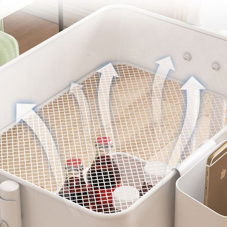 14.57"W Bookshelf Scandinavian Style Bookcase for Home and Office with Casters