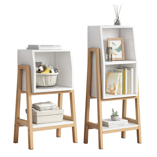 Vertical Bookcase Scandinavian Engineered Wood Shelf Bookcase Clearhalo 'Bookcases' 'furn' 'furn_bookcases' 'Furniture' 'Office Furniture' 5289880