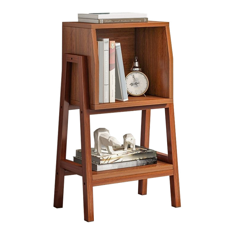 Vertical Bookcase Scandinavian Engineered Wood Shelf Bookcase 15"L x 11"W x 31.5"H Walnut Drawer Not Included Clearhalo 'Bookcases' 'furn' 'furn_bookcases' 'Furniture' 'Office Furniture' 5289883