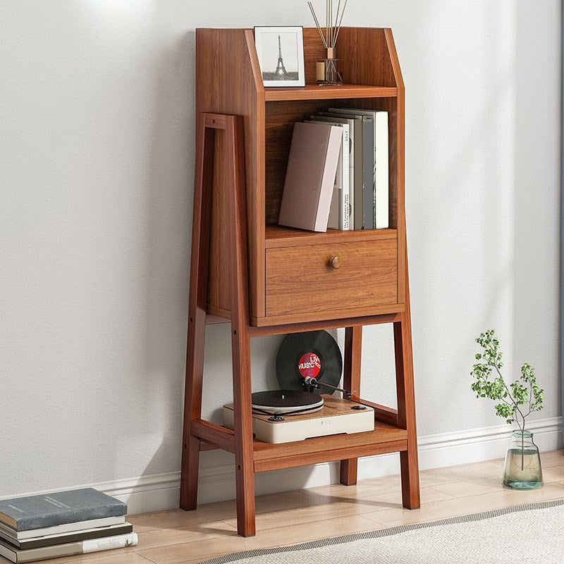 Vertical Bookcase Scandinavian Engineered Wood Shelf Bookcase Clearhalo 'Bookcases' 'furn' 'furn_bookcases' 'Furniture' 'Office Furniture' 5289890