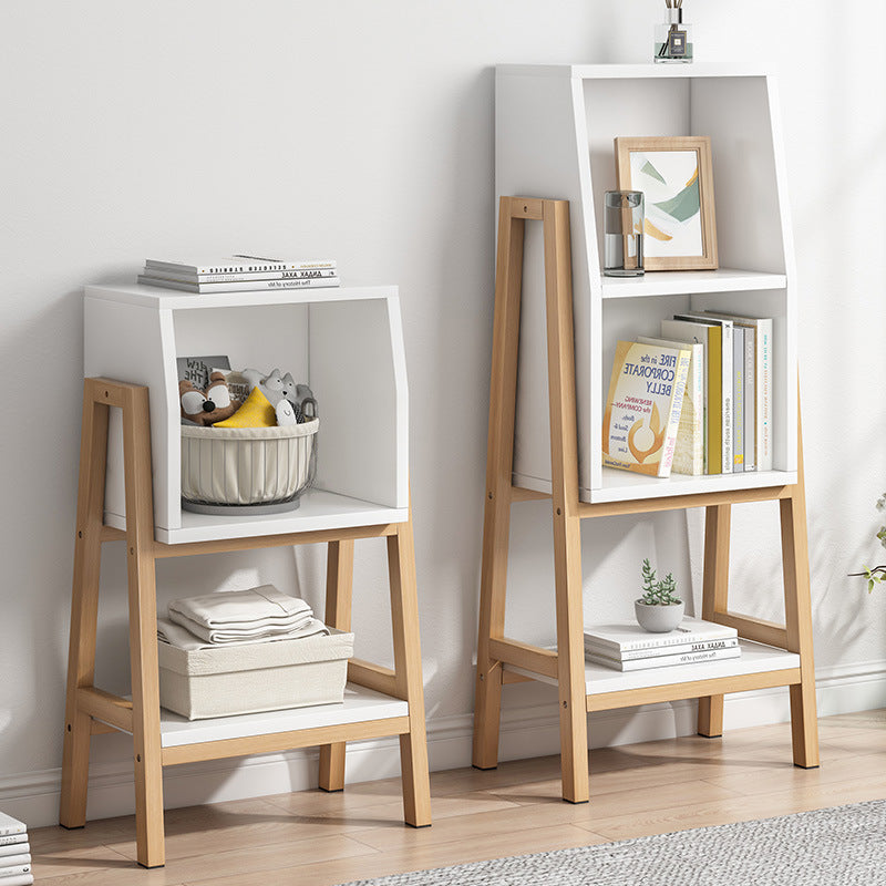 Vertical Bookcase Scandinavian Engineered Wood Shelf Bookcase Clearhalo 'Bookcases' 'furn' 'furn_bookcases' 'Furniture' 'Office Furniture' 5289895