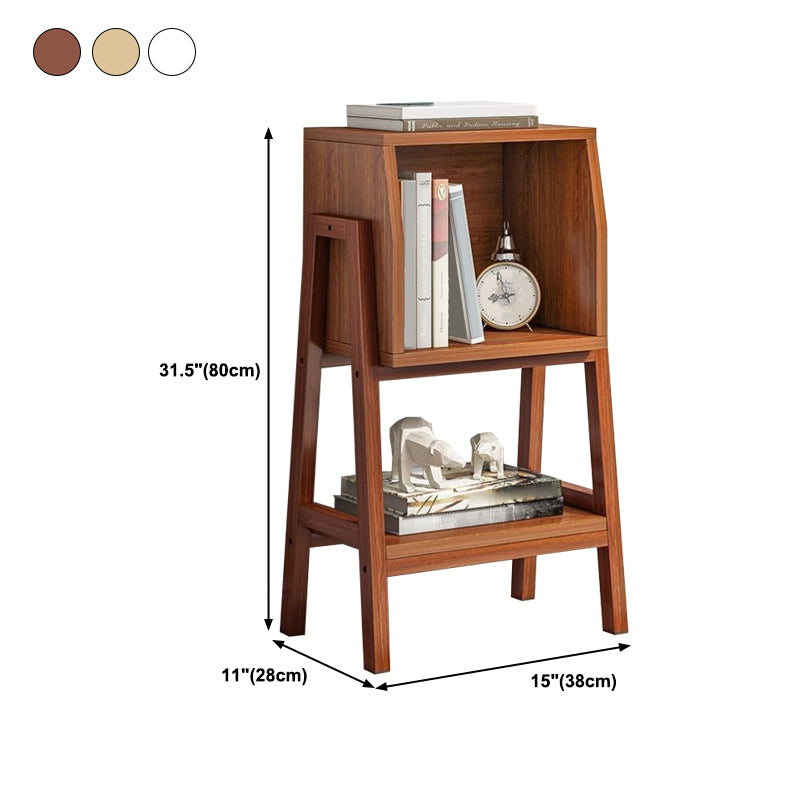 Vertical Bookcase Scandinavian Engineered Wood Shelf Bookcase Clearhalo 'Bookcases' 'furn' 'furn_bookcases' 'Furniture' 'Office Furniture' 5289896