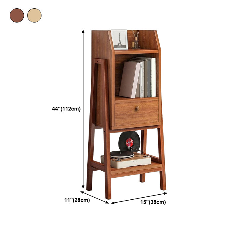 Vertical Bookcase Scandinavian Engineered Wood Shelf Bookcase Clearhalo 'Bookcases' 'furn' 'furn_bookcases' 'Furniture' 'Office Furniture' 5289899