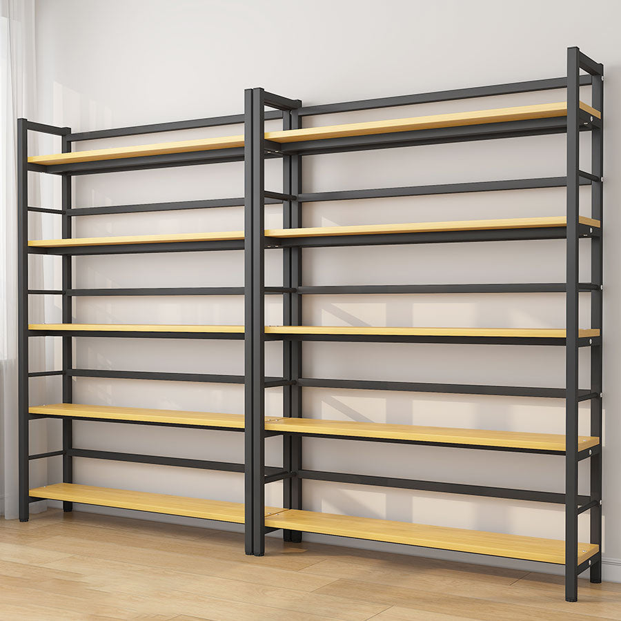 Moderne stijl boekenplank black metal frame boekenkast voor kantoor