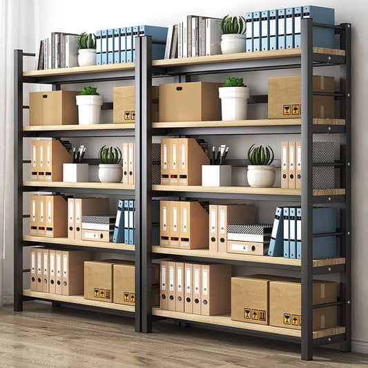 Moderne stijl boekenplank black metal frame boekenkast voor kantoor