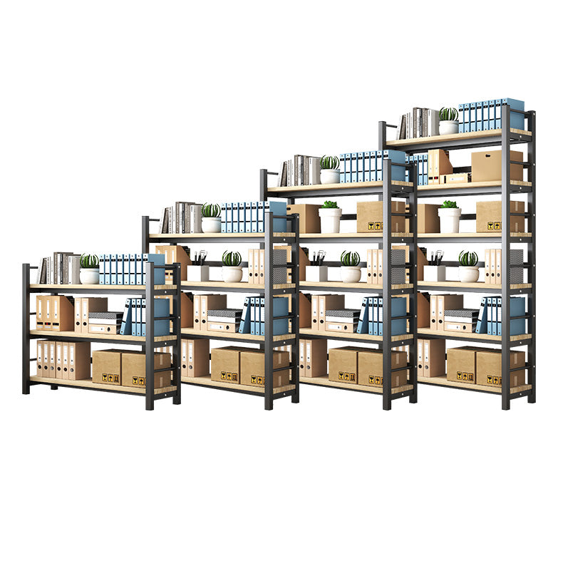 Moderne stijl boekenplank black metal frame boekenkast voor kantoor