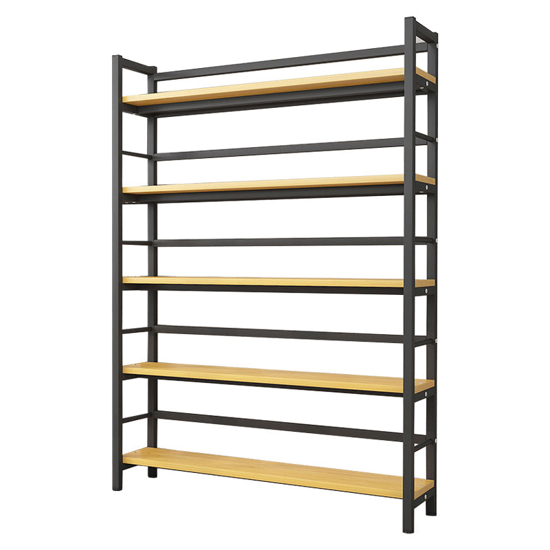 Moderne stijl boekenplank black metal frame boekenkast voor kantoor