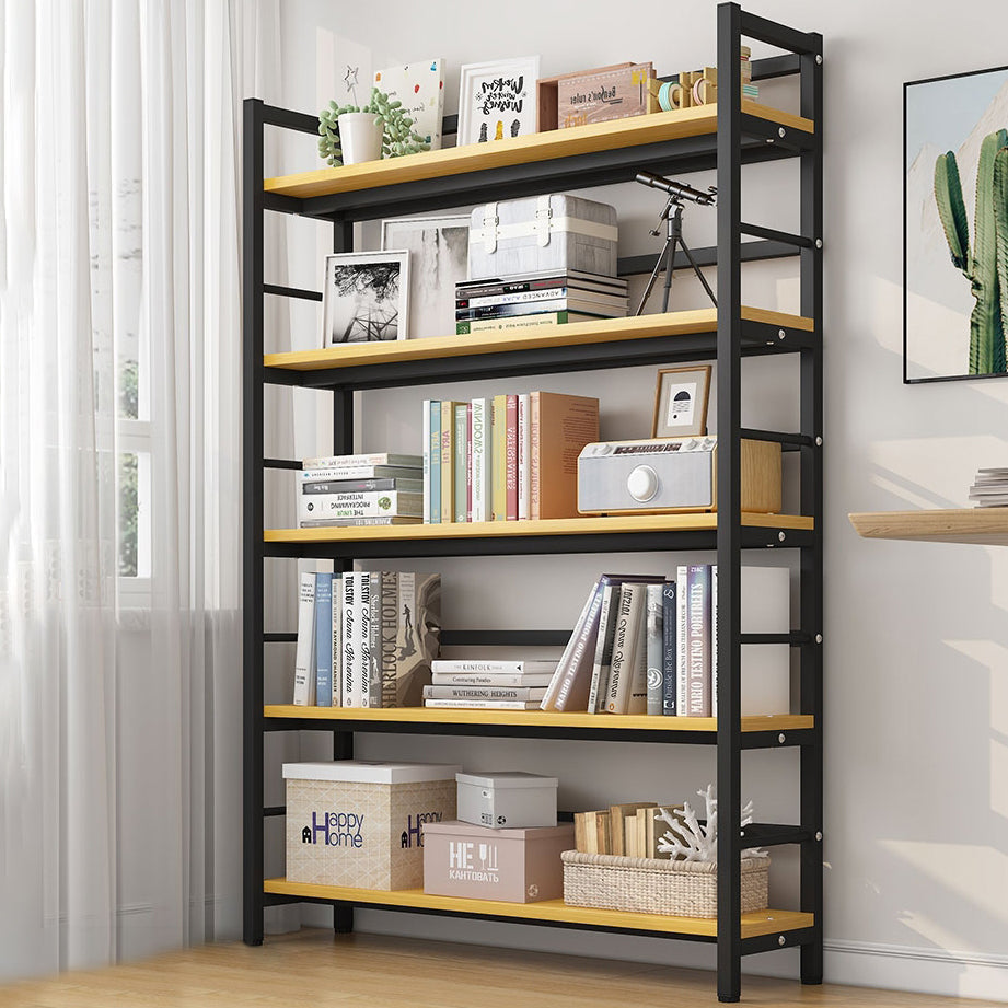 Moderne stijl boekenplank black metal frame boekenkast voor kantoor