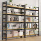 Moderne stijl boekenplank black metal frame boekenkast voor kantoor
