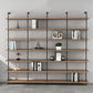 9.84"W Bookshelf Industrial Style Wall Mounted Bookcase for Home and Office