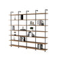 9.84"W Bookshelf Industrial Style Wall Mounted Bookcase for Home and Office