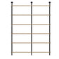 9.84"W Bookshelf Industrial Style Wall Mounted Bookcase for Home and Office