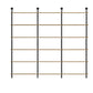 9.84"W Bookshelf Industrial Style Wall Mounted Bookcase for Home and Office