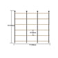 9.84"W Bookshelf Industrial Style Wall Mounted Bookcase for Home and Office