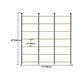 9.84"W Bookshelf Industrial Style Wall Mounted Bookcase for Home and Office
