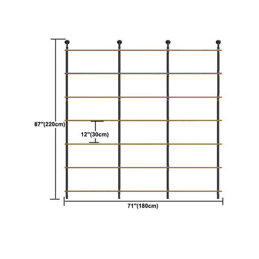 9.84 "W boekenplank industriële stijl muur gemonteerde boekenkast voor thuis en kantoor