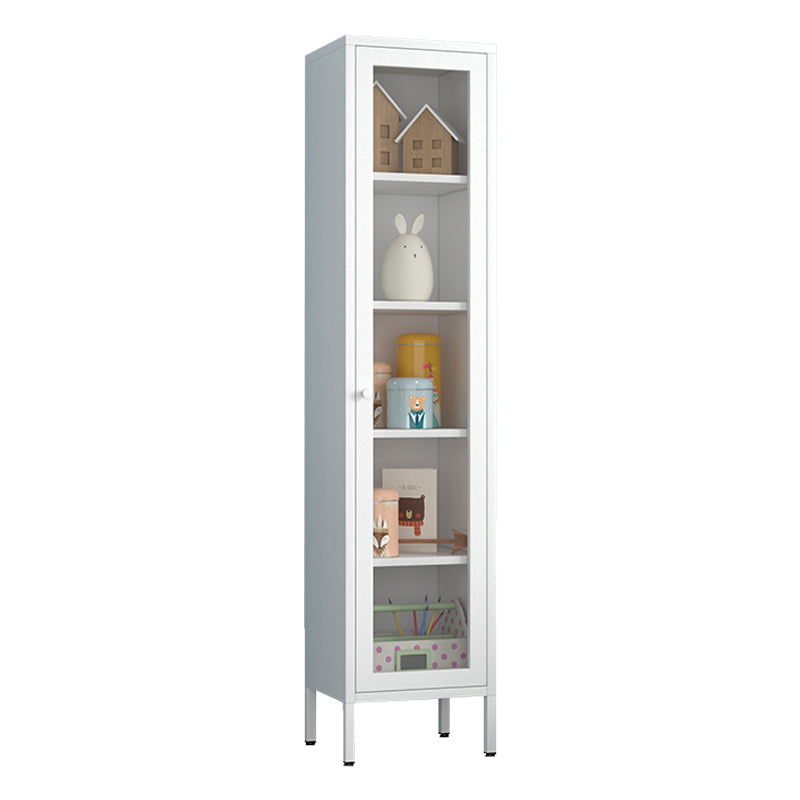 70.87"H Bookshelf Scandinavian Bookcase for Home Office with Door White Clearhalo 'Bookcases' 'furn' 'furn_bookcases' 'Furniture' 'Office Furniture' 5290034