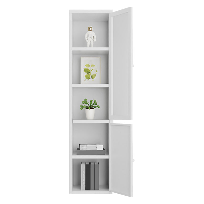 70.87"H Bookshelf Scandinavian Bookcase for Home Office with Door Gloss White Clearhalo 'Bookcases' 'furn' 'furn_bookcases' 'Furniture' 'Office Furniture' 5290042