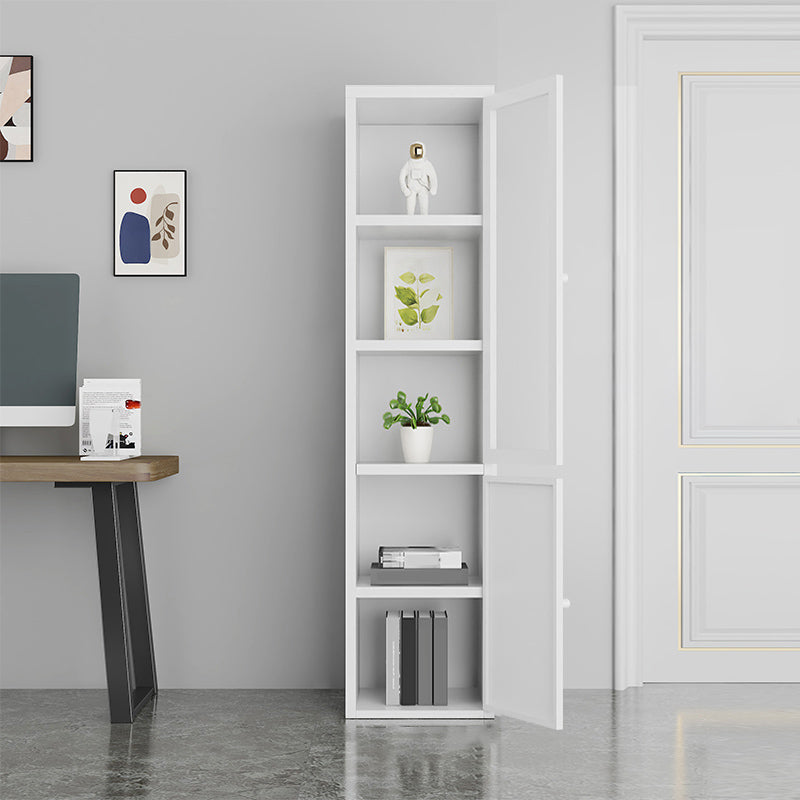 70.87"H Bookshelf Scandinavian Bookcase for Home Office with Door Clearhalo 'Bookcases' 'furn' 'furn_bookcases' 'Furniture' 'Office Furniture' 5290046
