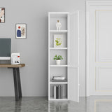 70.87"H Bookshelf Scandinavian Bookcase for Home Office with Door Clearhalo 'Bookcases' 'furn' 'furn_bookcases' 'Furniture' 'Office Furniture' 5290046