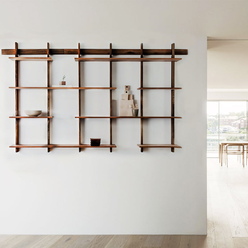 7,87 "W libreria in stile industriale montato a parete per sala studio